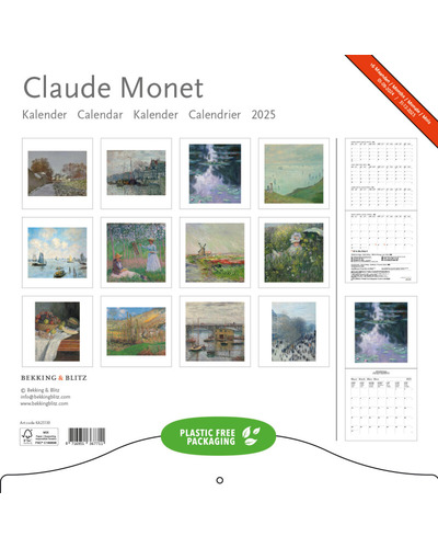 Claude Monet maandkalender 2025