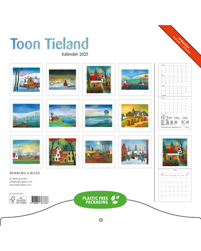 Toon Tieland maandkalender 2025