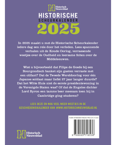 Historische Scheurkalender 2025