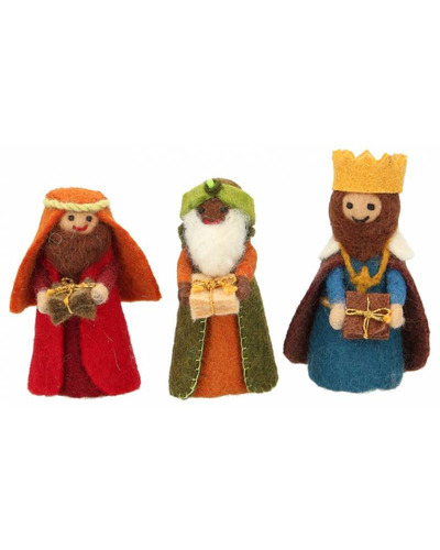 Bel-Art - Nativity scene in felt, children, 11 fig