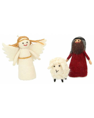 Bel-Art - Nativity scene in felt, children, 11 fig