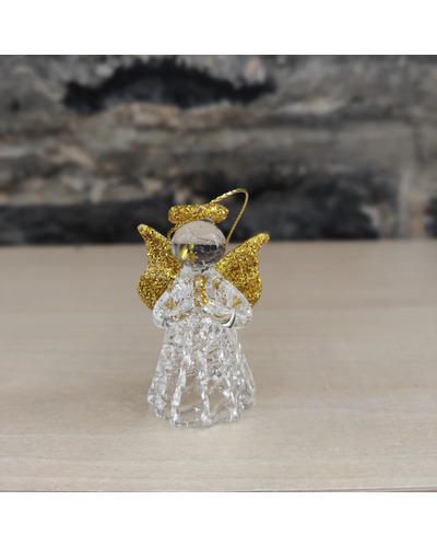 Bel-Art - Angel in glass, golden wings, hands