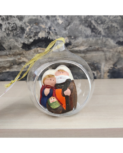 Bel-Art - Christman ball in glass, H. Family