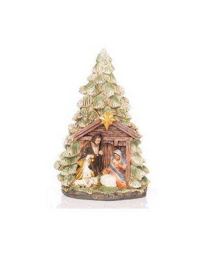 Bel-Art - Holy Family in pine tree 8cm