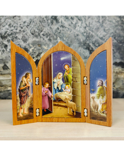 Bel-Art - Triptych 12x10 cm - Nativity scene