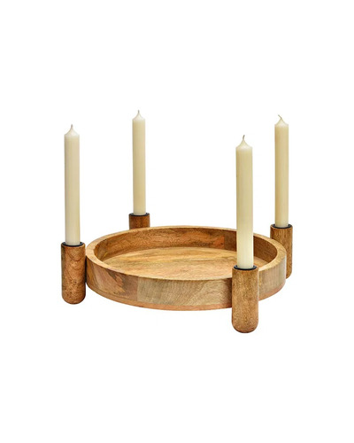 Wurm - Advent candle holder mango wood