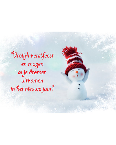 Kaart UM - DYN24/212 Vrolijk Kerstfeest