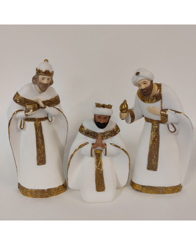 La Com - FG403 Kerststal porselein, 8 figuren